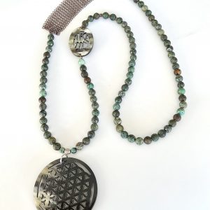 Sautoir Turquoise Africaine