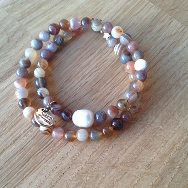 Bracelet en agate Botswana