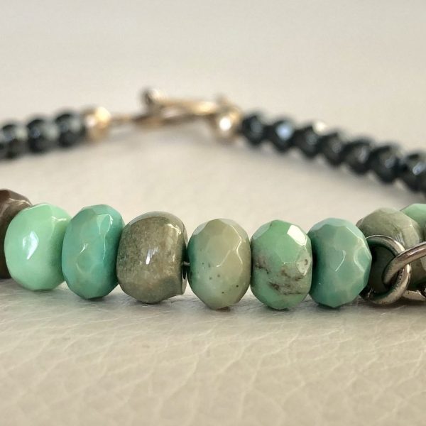 Hématite rondelle d'amazonite