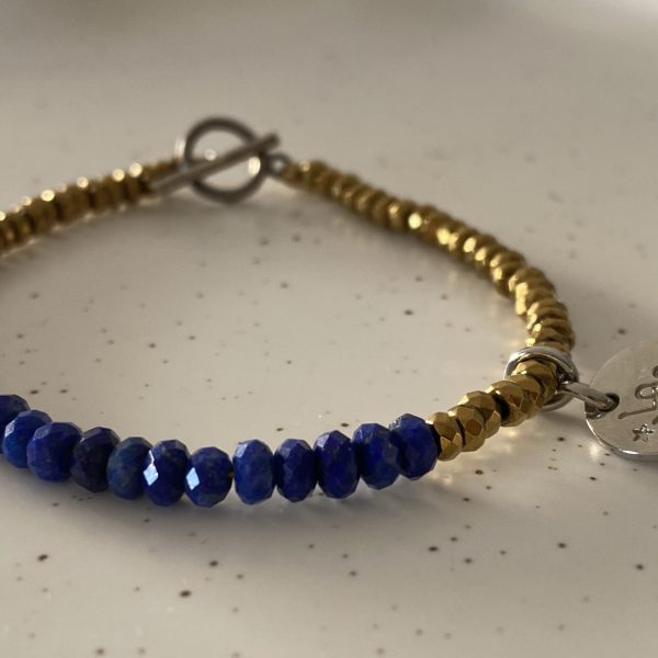 Bracelet hematite Lapis lazuli
