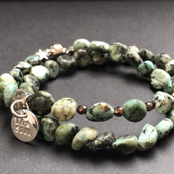 Bracelet turquoise africaine