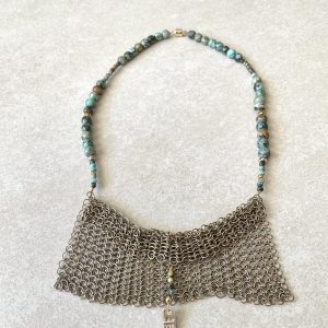 Attila, ras de cou Turquoise Africaine