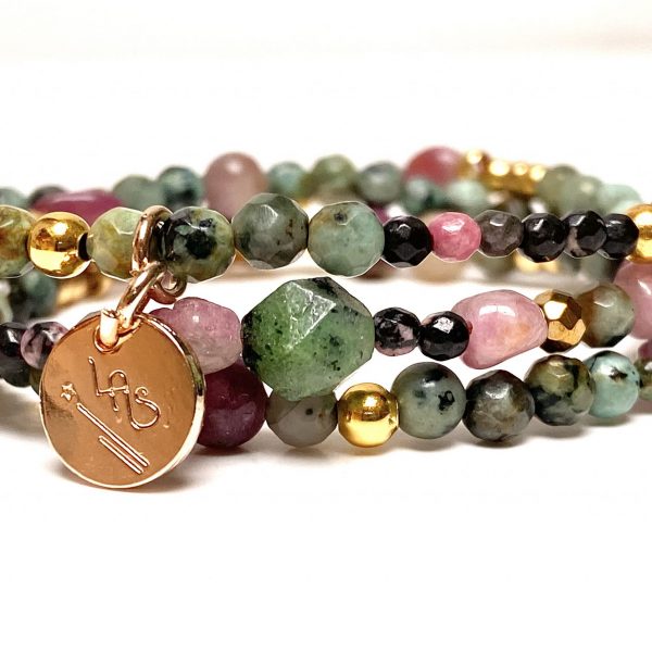 Bracelet wrap Tourmaline