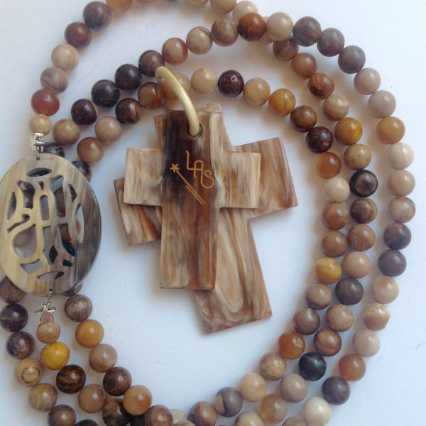 Double croix Jaspe Choco