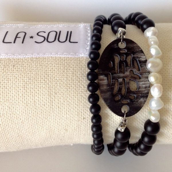 LAS en corne, onyx triple tour