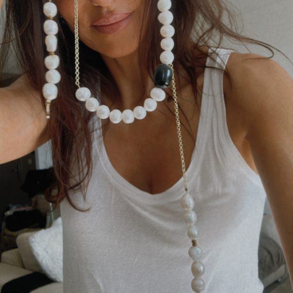 collier pampa à nouer façon cravate