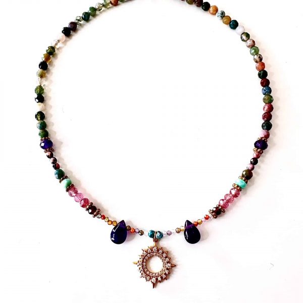 Choker soleil multicolore
