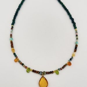 Collier Maya en pierres fines