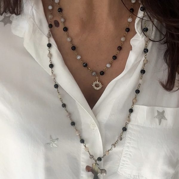 Collier Rêverie Rosary agate