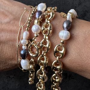 bracelet grain de café perles