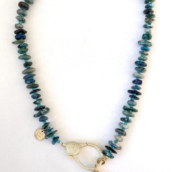 Ras de cou Clyde 18K Azurite