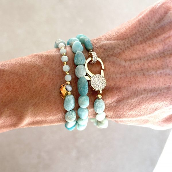 Bracelet amazonite triple tours