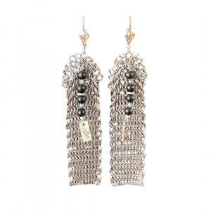 Boucle d'oreilles cotte de mailles