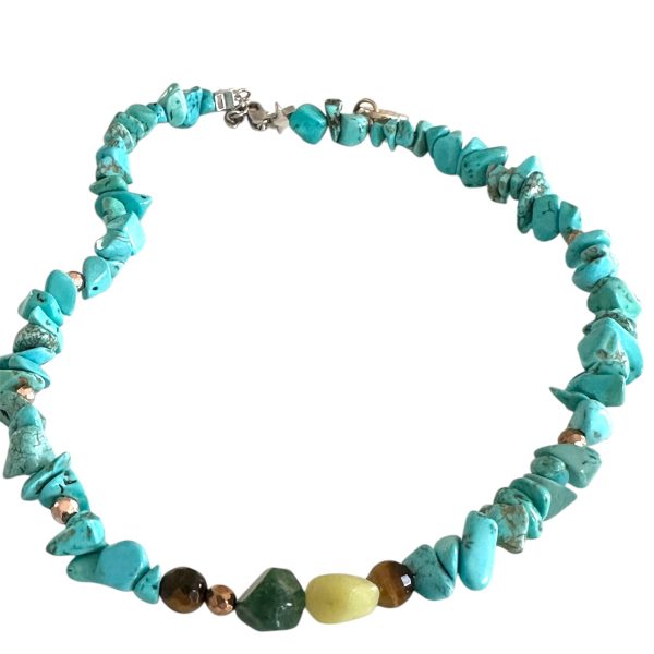 Ras de Cou en Turquoise & jade