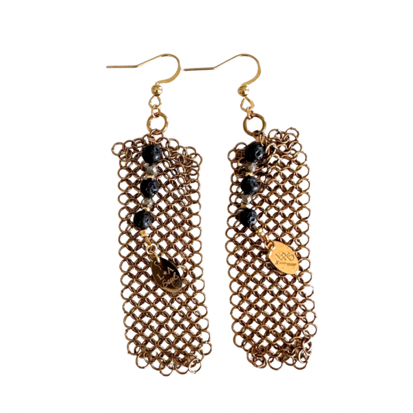 Boucle d'oreilles cotte de mailles