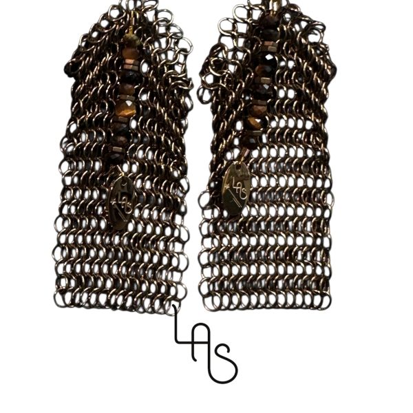 boucles d oreilles oeil de tigre